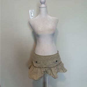 Calvin Klein Beige Mini Skirt